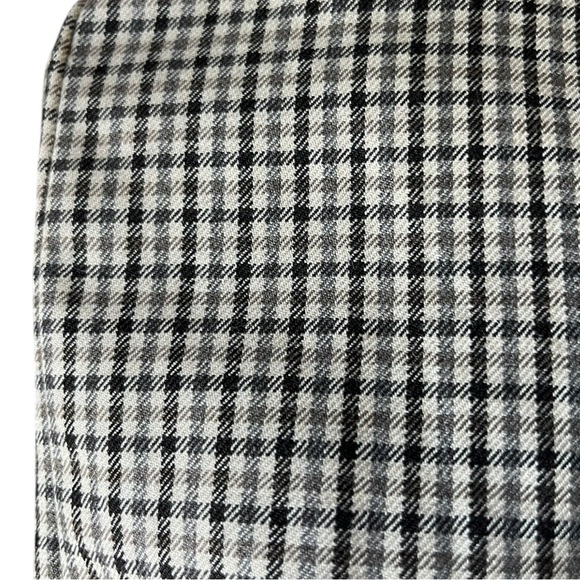 J Crew Favorite Fit Size 14 Wool Plaid Wide Leg Cuffed Trouser Pants Academia - Picture 12 of 12